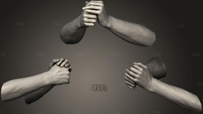 Male Hands 1 3d stl модель для ЧПУ